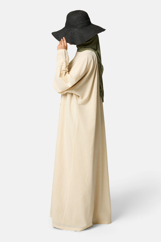 Woven Dress - Creamwood