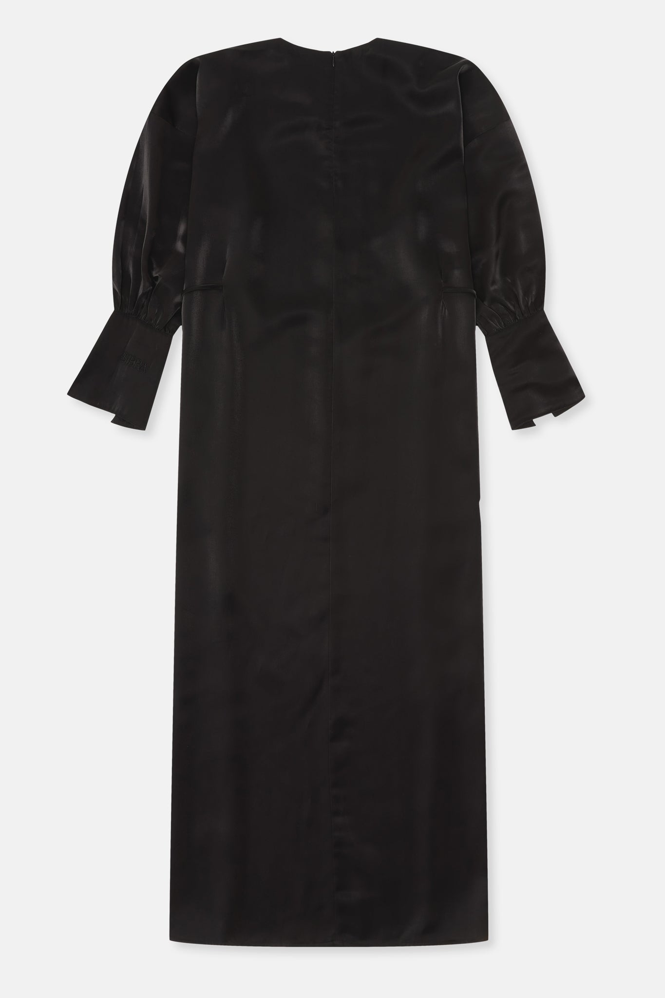 Lueur Dress - Black Twill satin