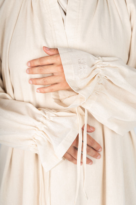 Woven Dress - Creamwood