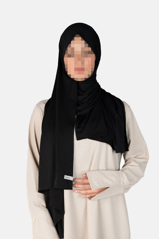 Premium Jersey Scarf - Black