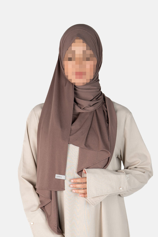 Premium Jersey Scarf - Cocoa Brown