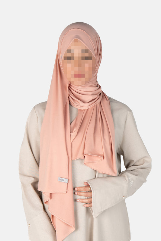Premium Jersey Scarf - Deep Rose