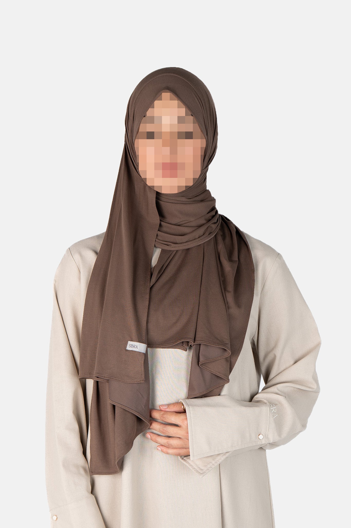 Breathable Jersey Scarf - Espresso