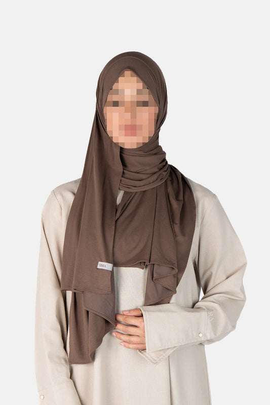 Breathable Jersey Scarf - Espresso