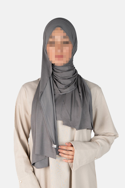 Breathable Jersey Scarf - Grey