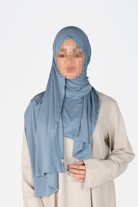 Breathable Jersey Scarf - Ice Blue