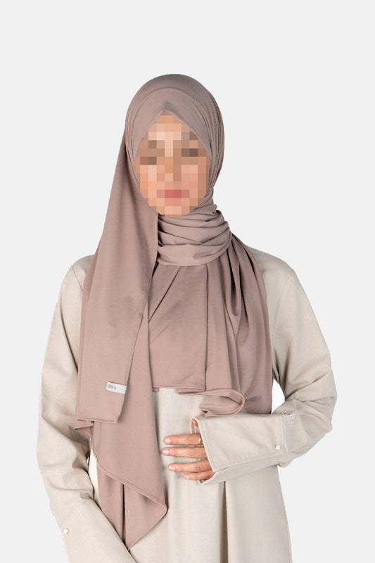 Premium Jersey Scarf - Pinky Brown