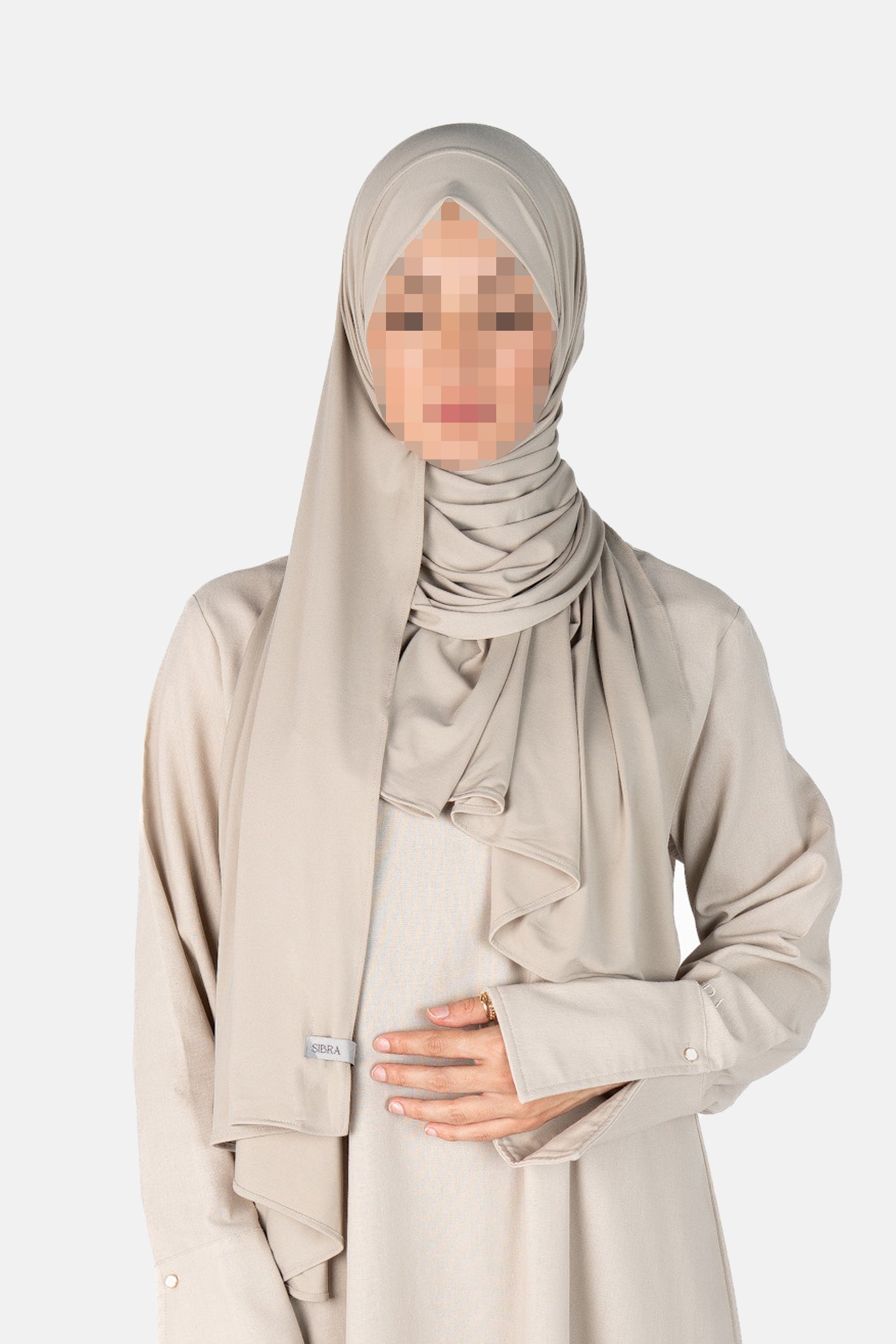 Premium Jersey Scarf - Pale Stone