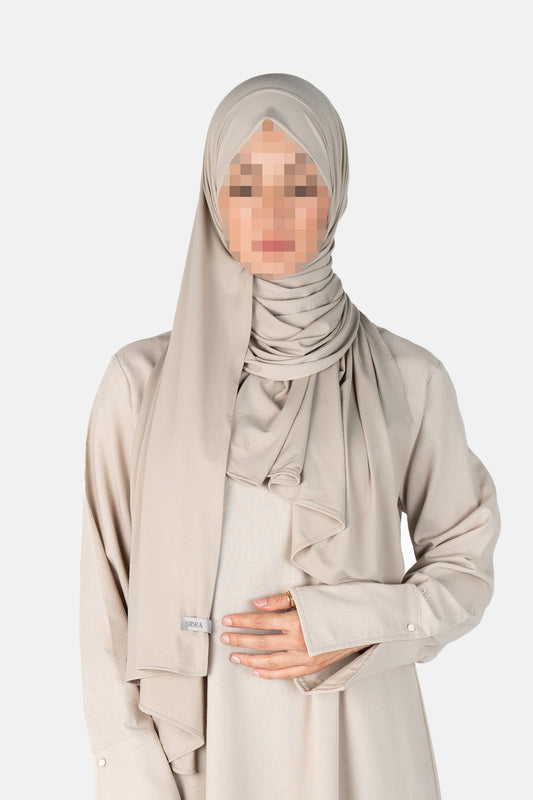 Premium Jersey Scarf - Pale Stone