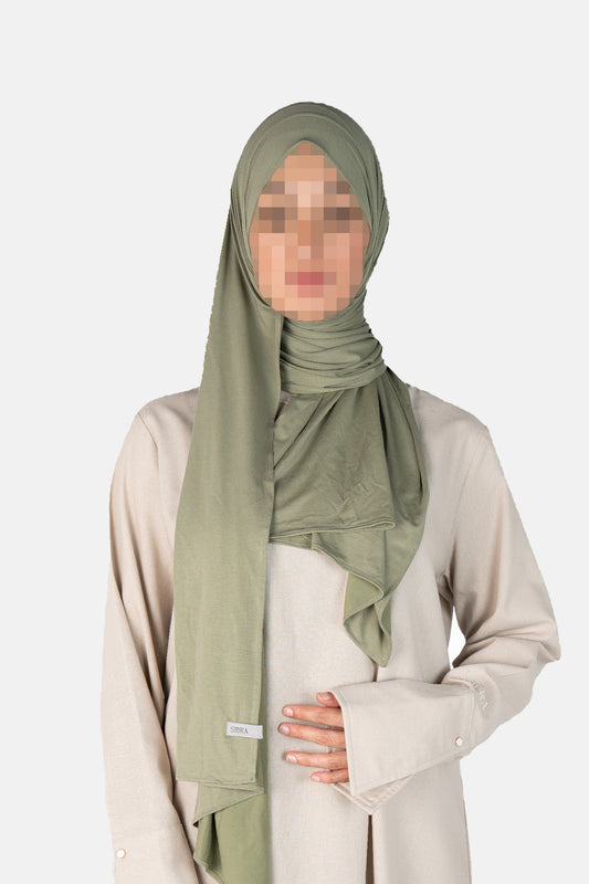 Breathable Jersey Scarf - Sage Green