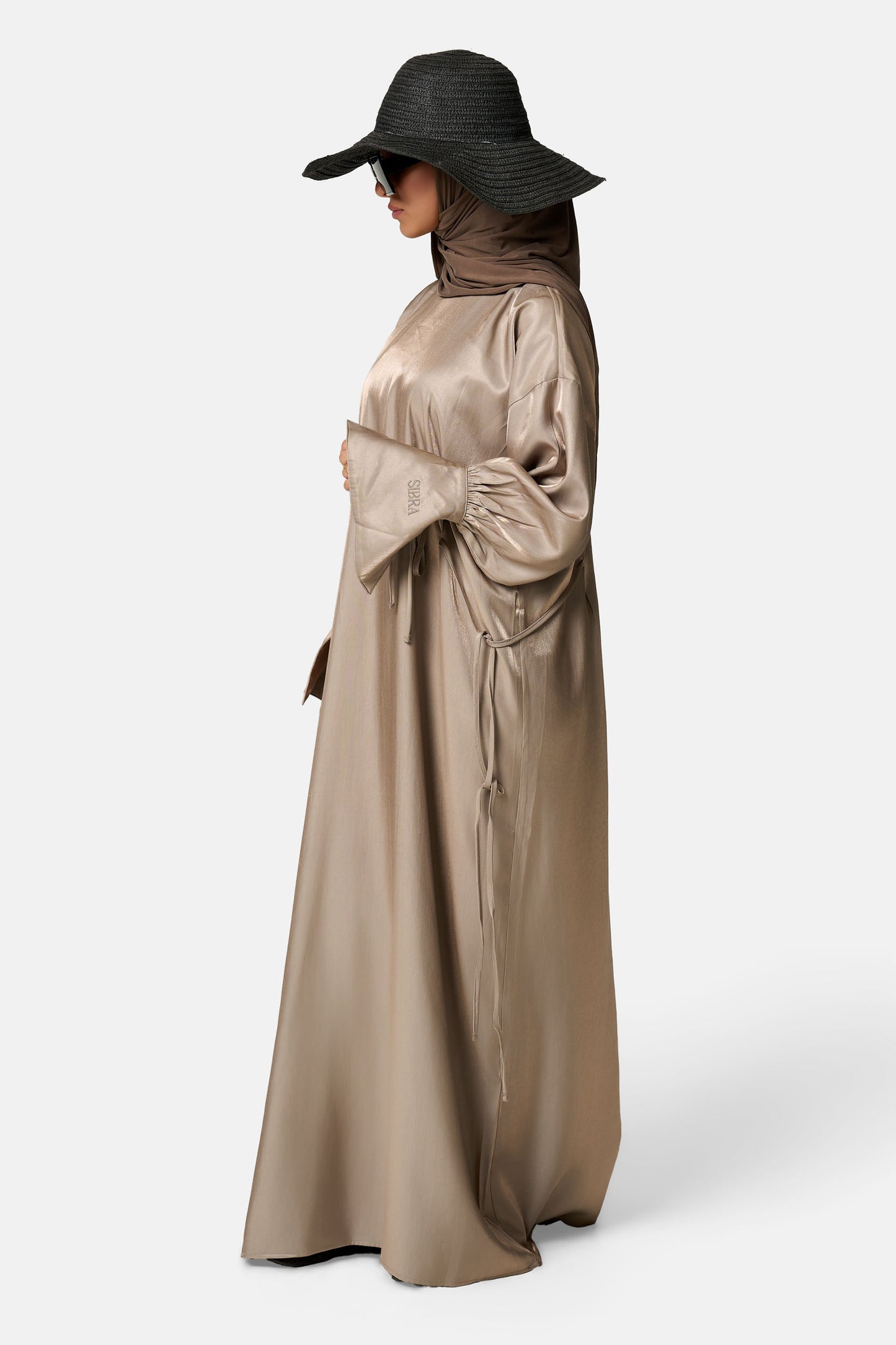 Lueur Dress - Champagne Twill satin