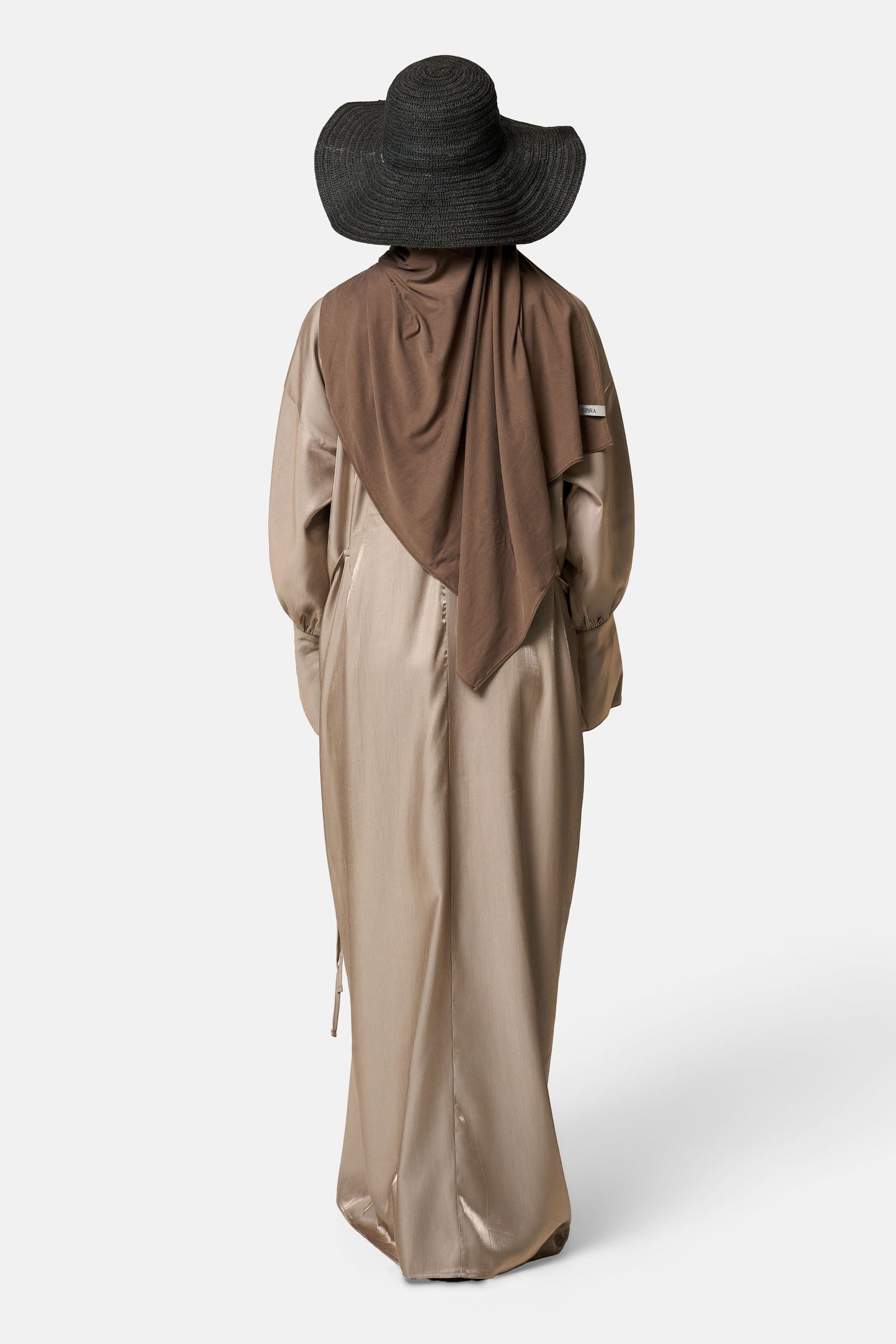 Lueur Dress - Champagne Twill satin