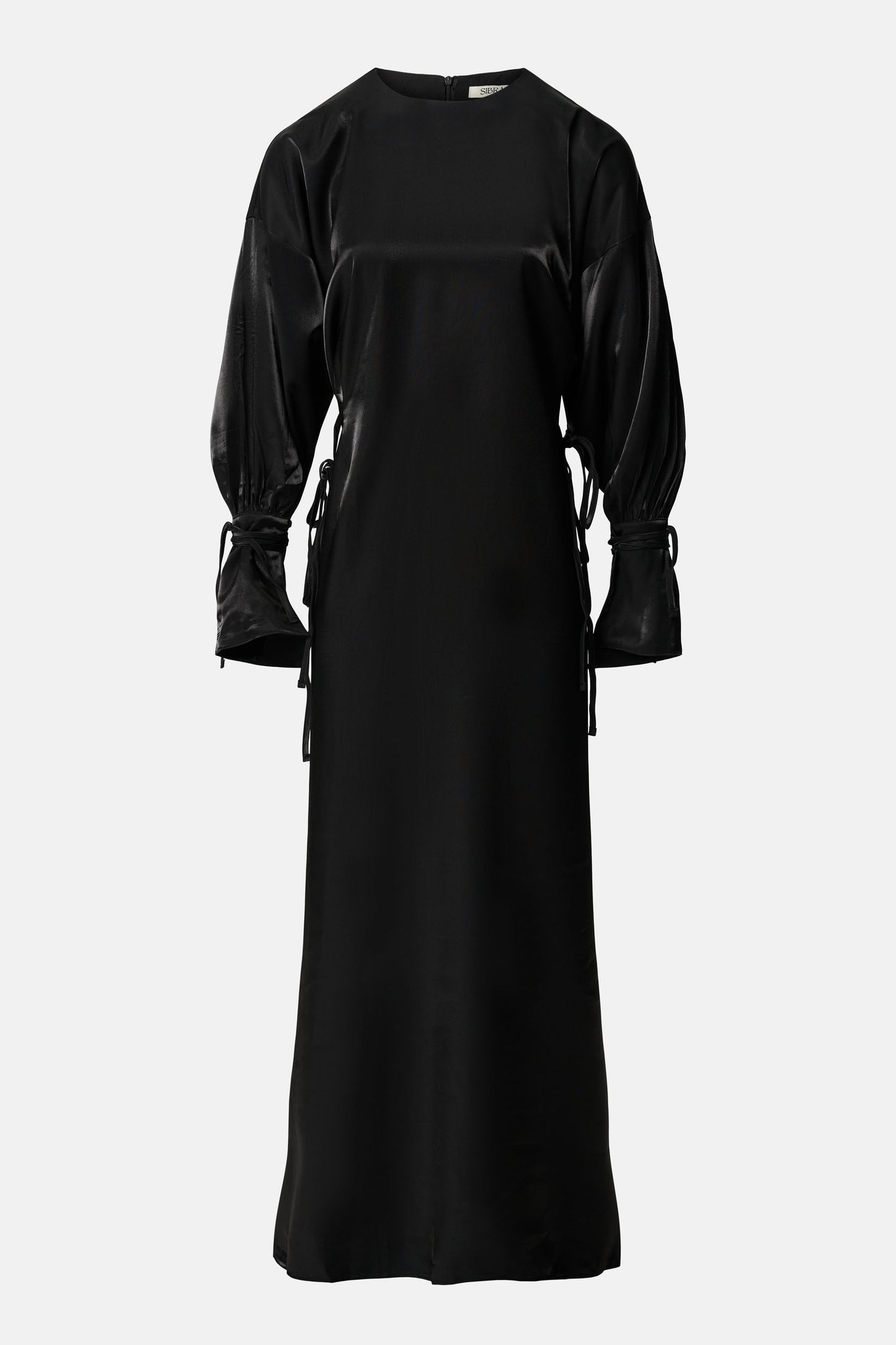 Lueur Dress - Black Twill satin